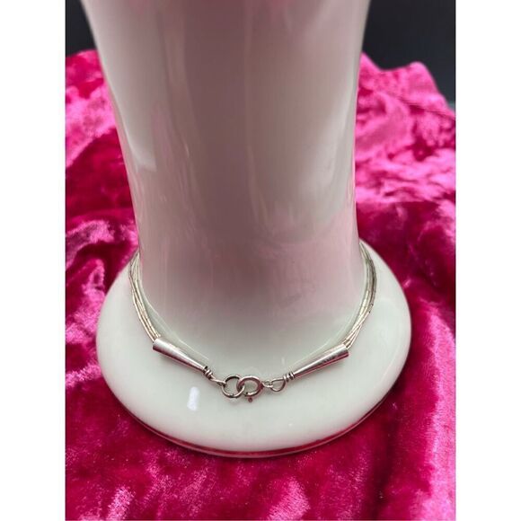 Artisan 925 Liquid Silver Multi Strand Bracelet Stamped - Picture 1 of 5